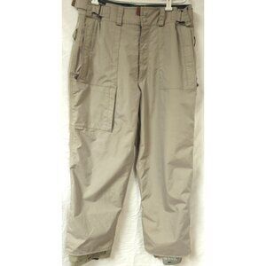 Burton Mens Large Gray Tactic Ski Snowboard Insulated Winter Snow Nylon Pants